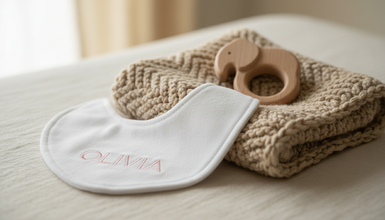 découvrez notre sélection d'accessoires pour bébé personnalisés, alliant originalité et douceur, pour des cadeaux uniques et pratiques à offrir ou s'offrir.