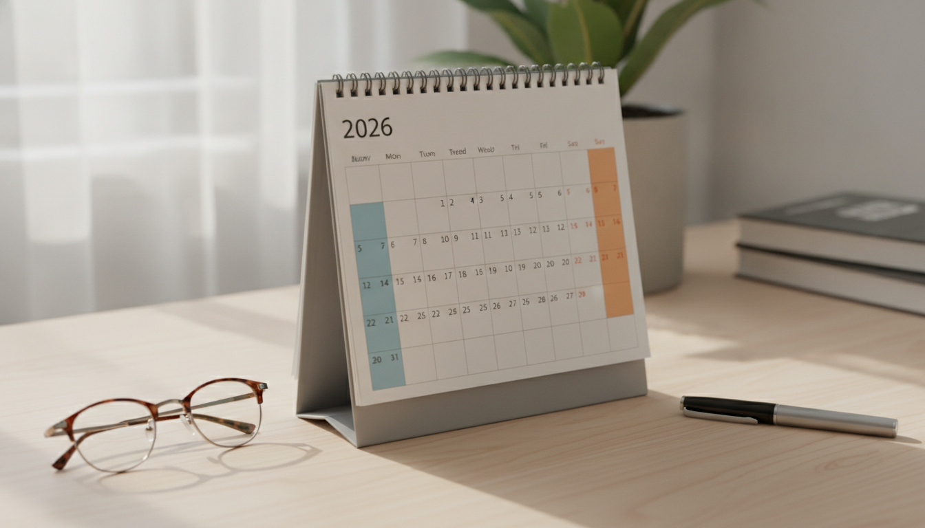découvrez le calendrier 2026 avec l’indication des semaines paires et impaires pour faciliter l’organisation de la garde alternée et optimiser le planning des enfants tout au long de l’année.